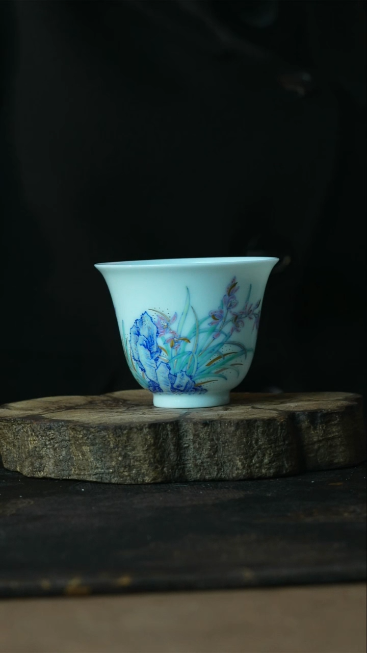 【闪购商品】杯景德镇陶瓷善听斗彩