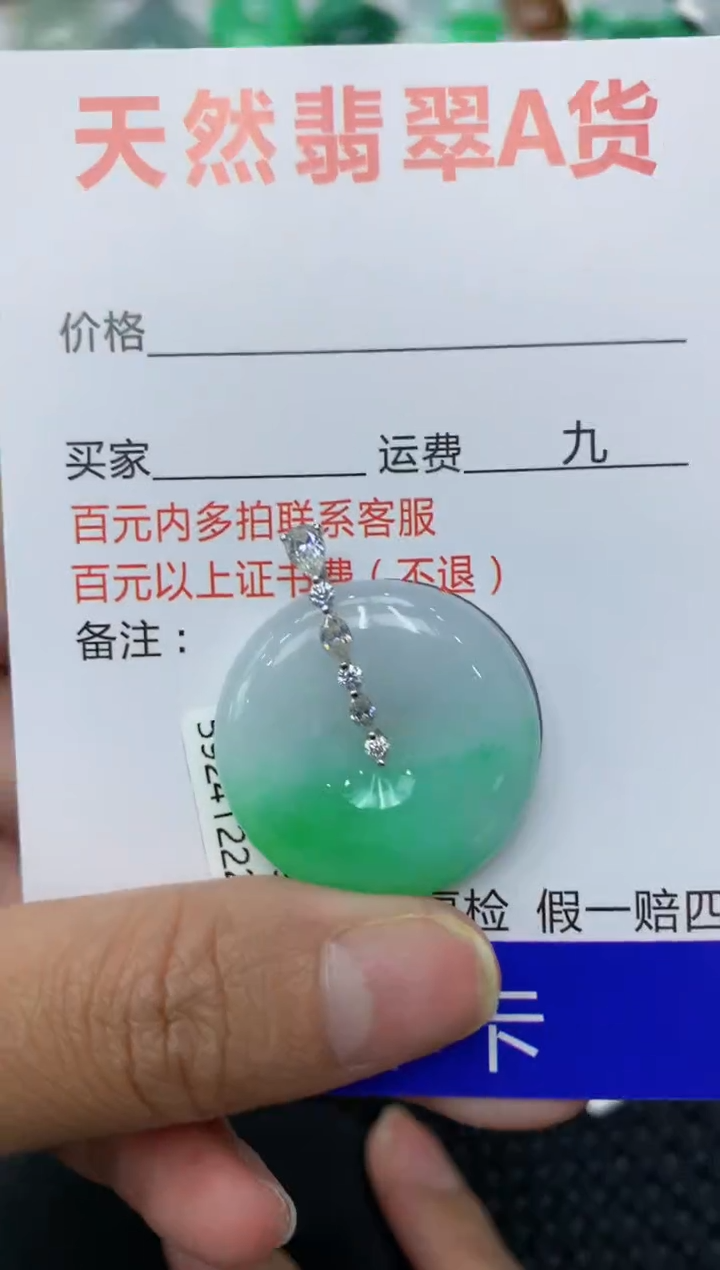 【闪购商品】翡翠颈饰18K金镶嵌111111111111 