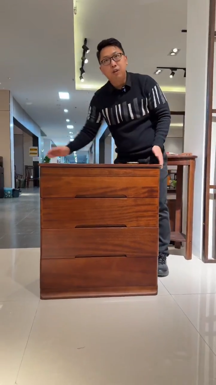 木（非红木类）纯实木金丝檀木展厅清尾四斗柜福利（拍下联系客服）