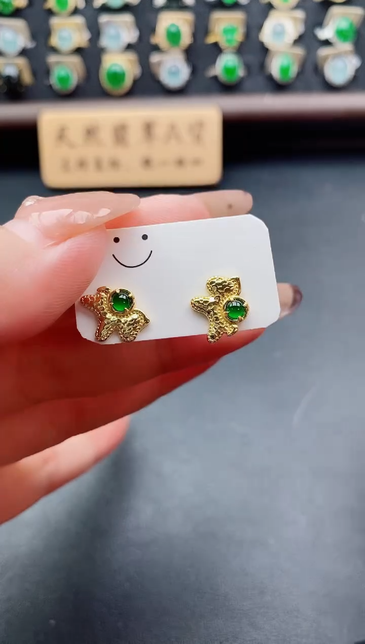 银S925镶嵌戒指翡翠1