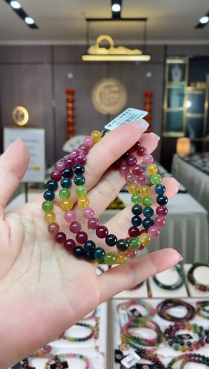 【闪购商品】碧玺单圈手串6mm+未镶嵌（多样性发一条）hon