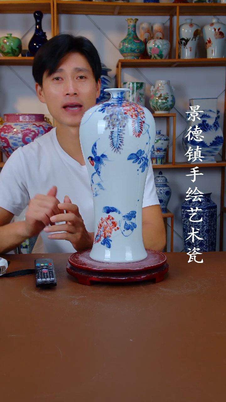 摆件景德镇手工手绘陶瓷摆件23