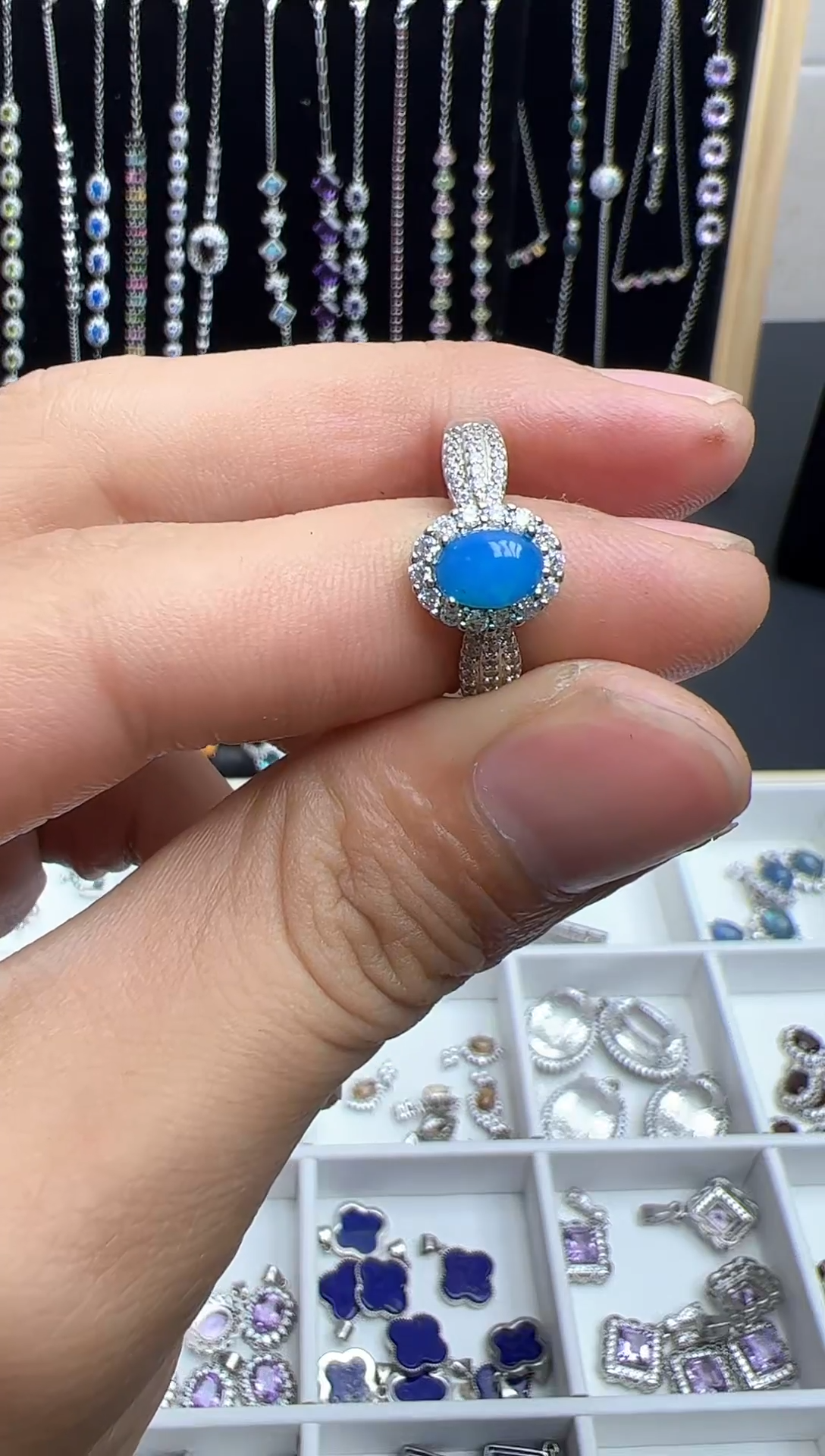 【闪购商品】欧泊戒指银S925镶嵌0000