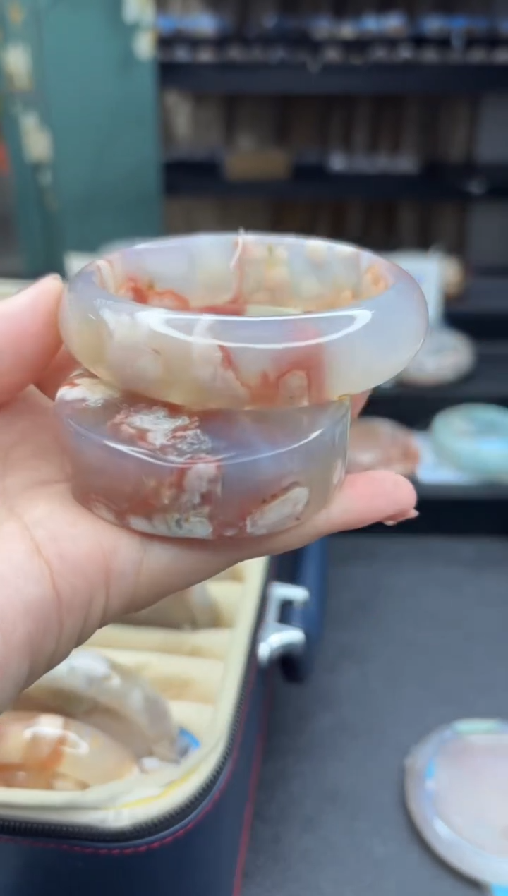 【闪购商品】石英质玉手镯未镶嵌1171（60圈赠送镯心）