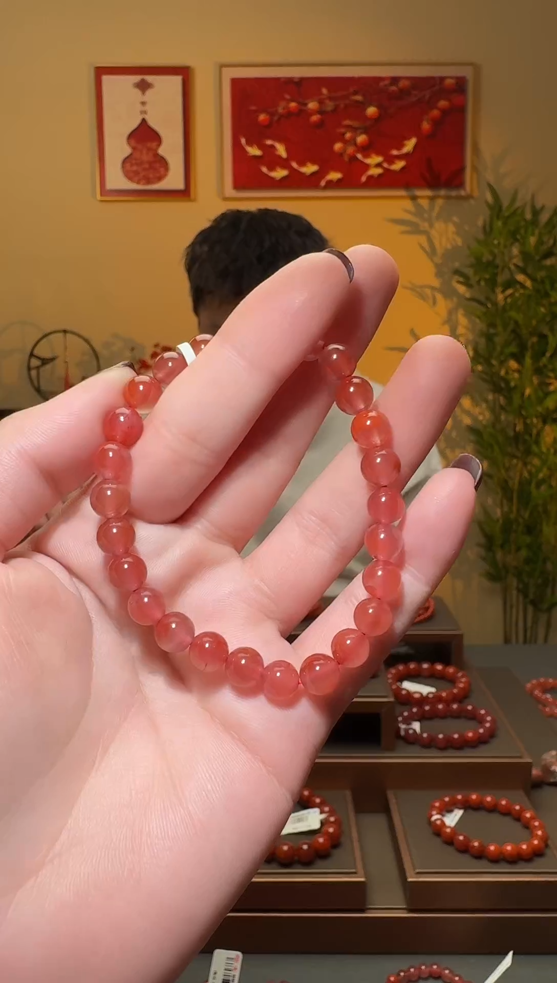 【闪购商品】南红玛瑙手串未镶嵌一条约7mm 多样性发货