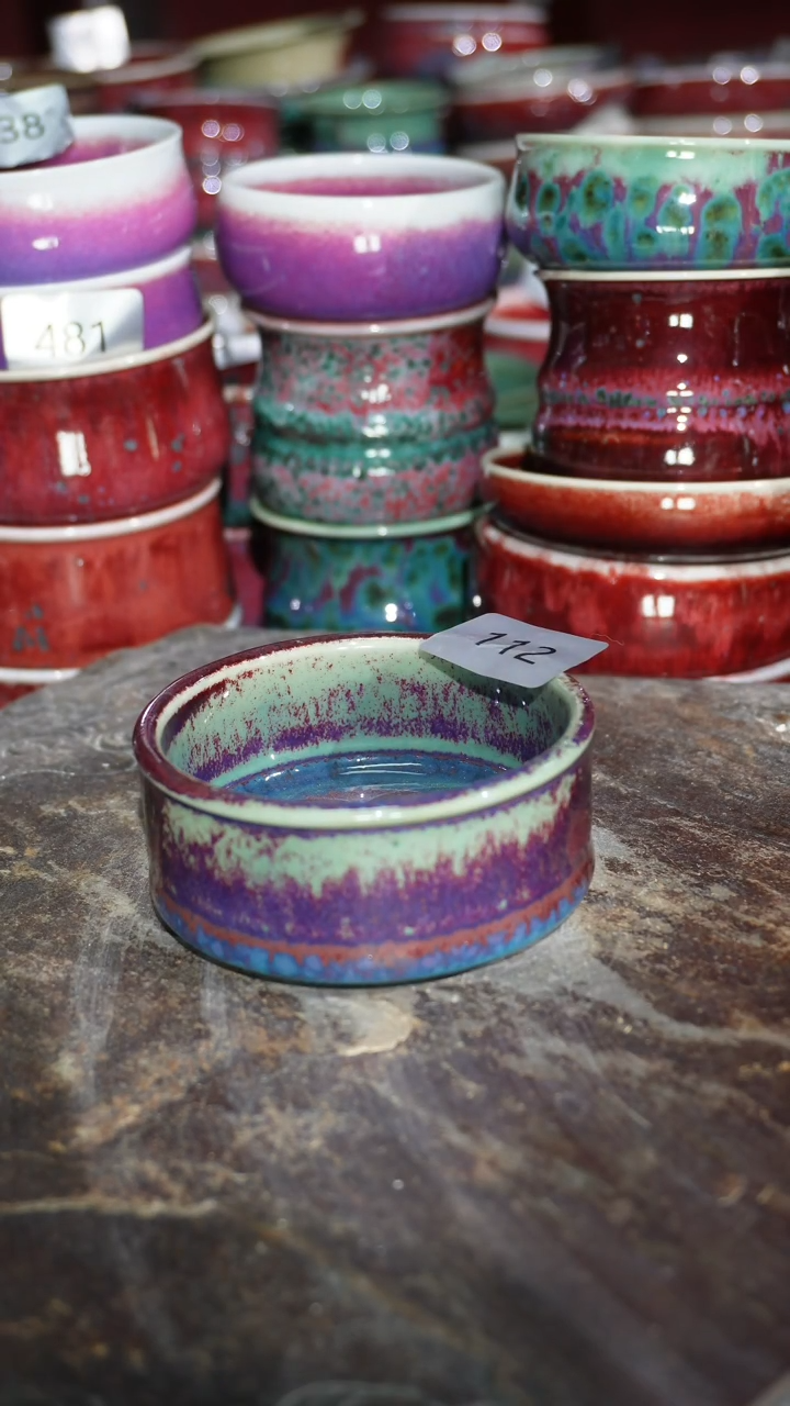 摆件陶精品窑变钧瓷茶器