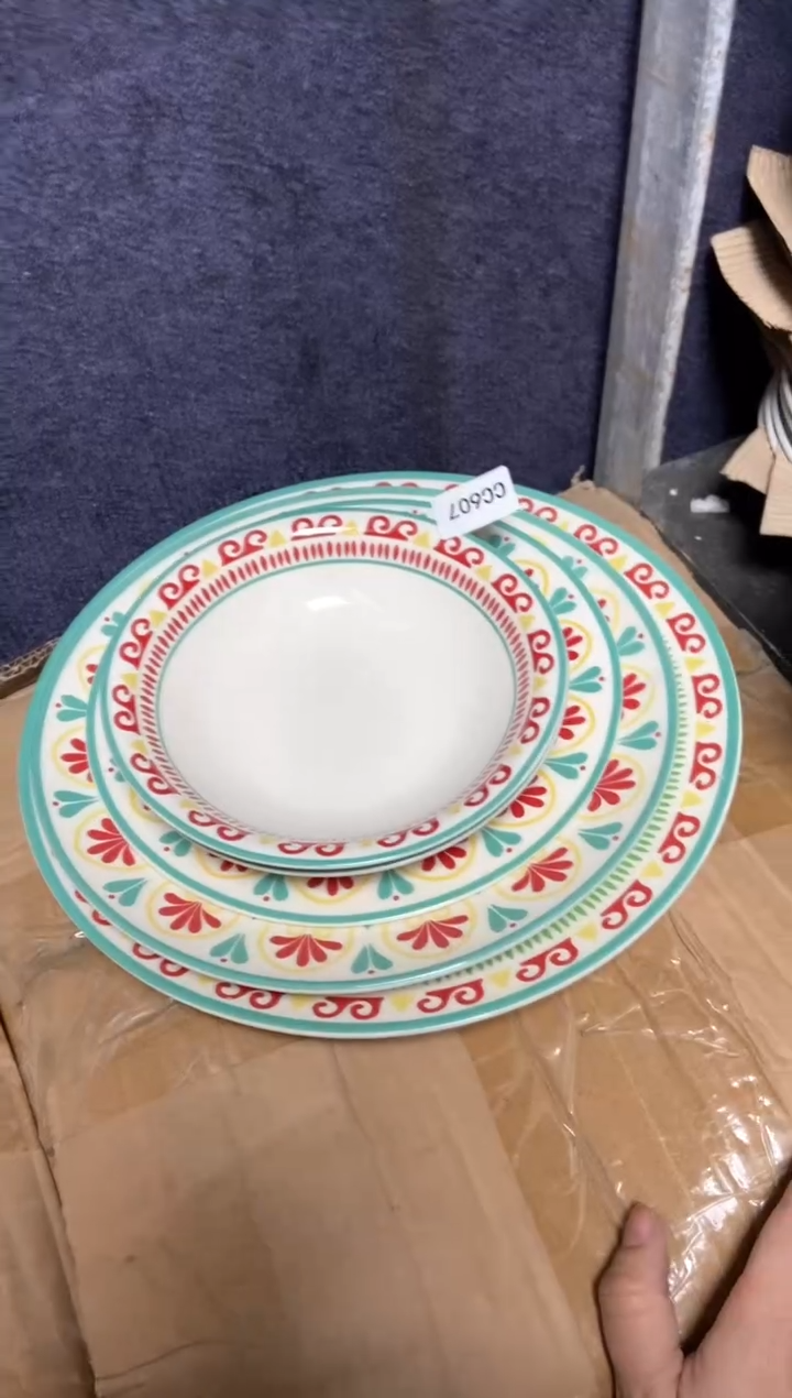 【闪购商品】瓷片陶瓷原单CC607餐具五件套