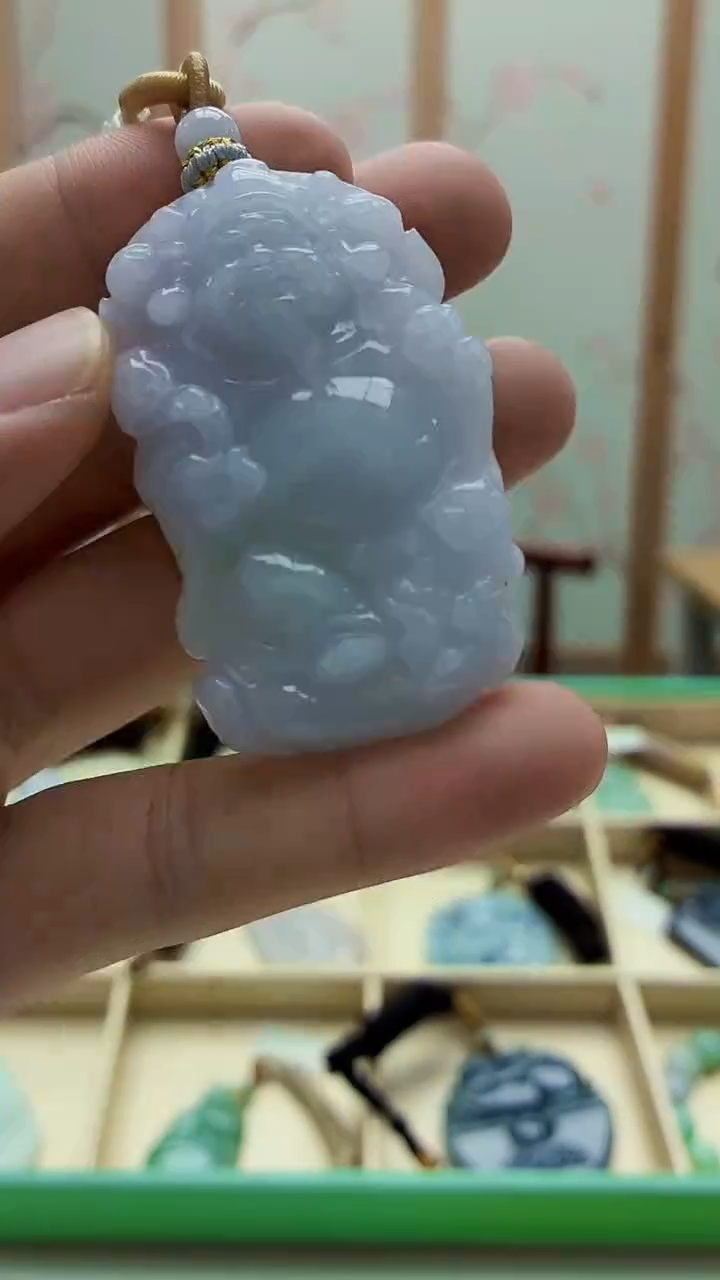 未镶嵌定制翡翠5167bb-毛货挂件17