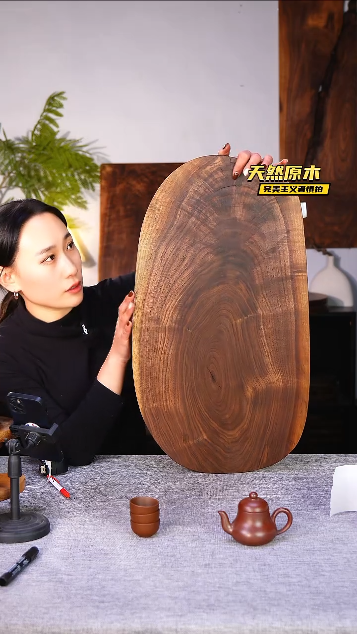 木北美黑胡桃原木.干裂疤结不属于商品质量问题完美主义者慎拍