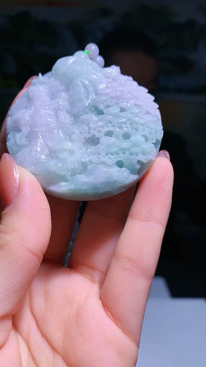 【闪购商品】定制翡翠未镶嵌1007hm-毛货挂件