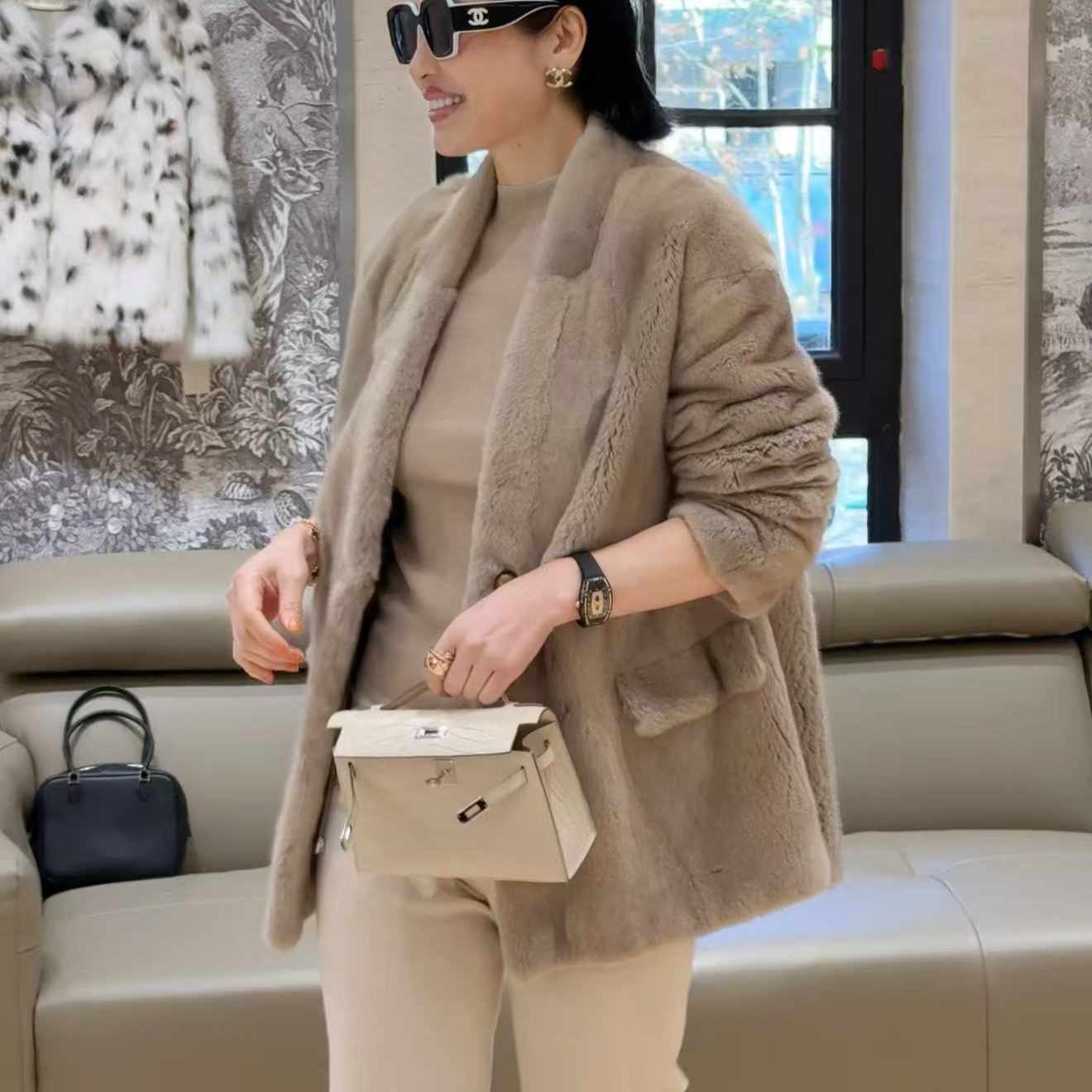 【YINGFEI PARIS】高级定制款水貂外套