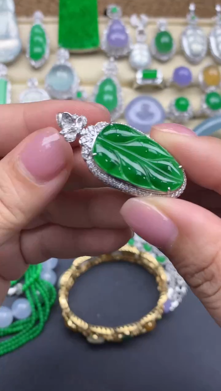 【闪购商品】翡翠颈饰18K金镶嵌398-中国好珍宝