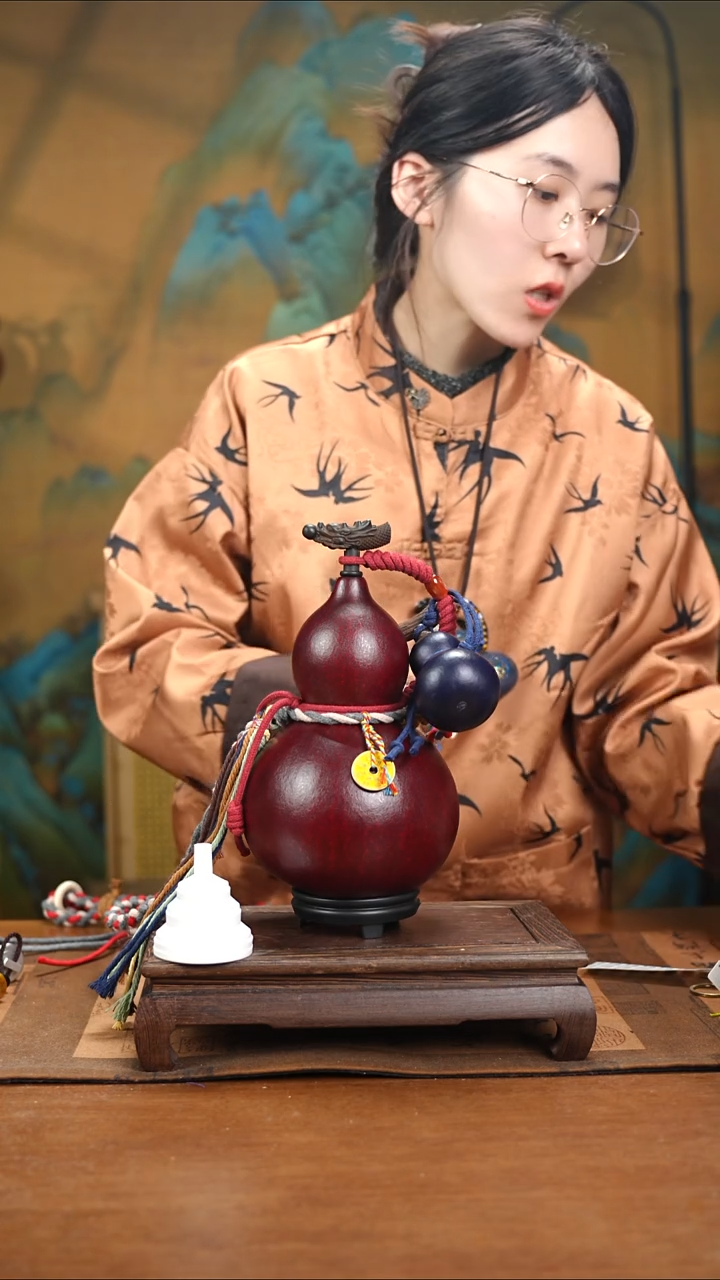 YS079藏绳款大漆酒葫芦（现货现发）+小手捏