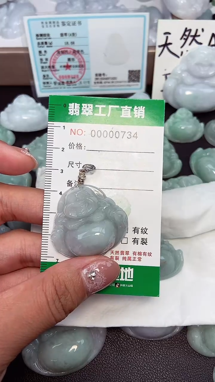 颈饰未镶嵌翡翠缅甸天然翡翠0734