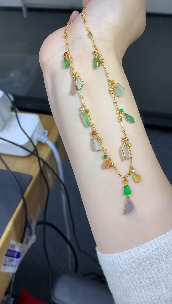 【闪购商品】翡翠颈饰18K金镶嵌543中国好珍宝