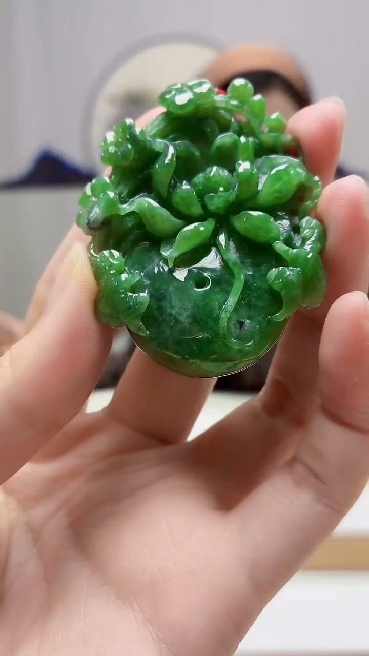 未镶嵌定制翡翠4852zm-毛货挂件27