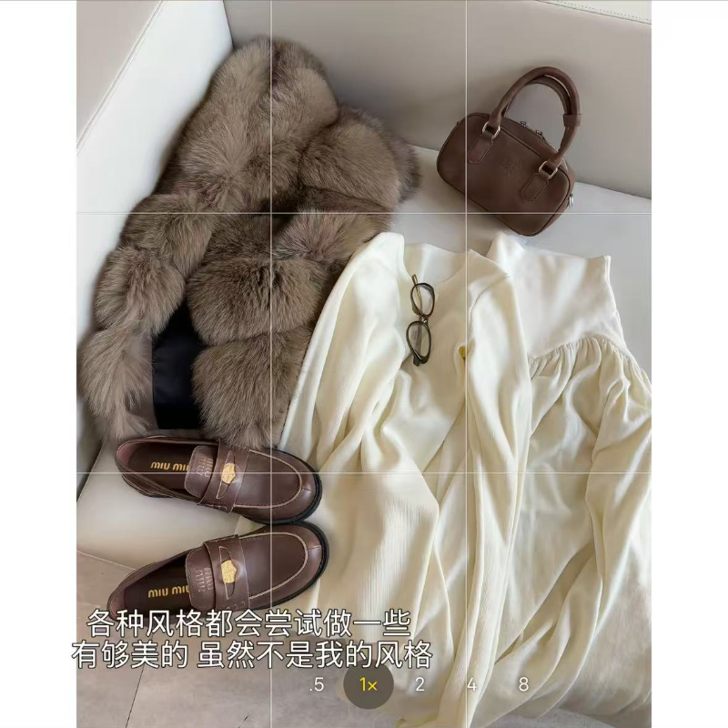 徐秋阳 奶油女孩上身太抬气质啦！含羊毛面料一套很有分量感YM568