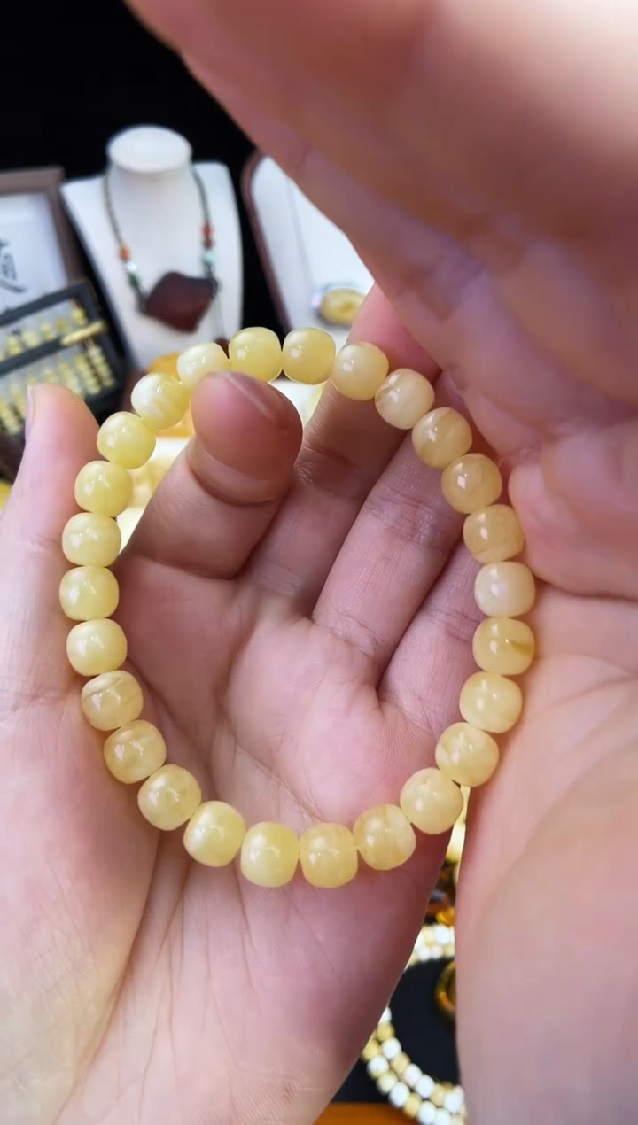 琥珀未镶嵌珠宝奇石柒月