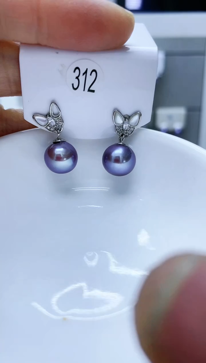 【闪购商品】淡水珍珠耳饰银S925镶嵌312