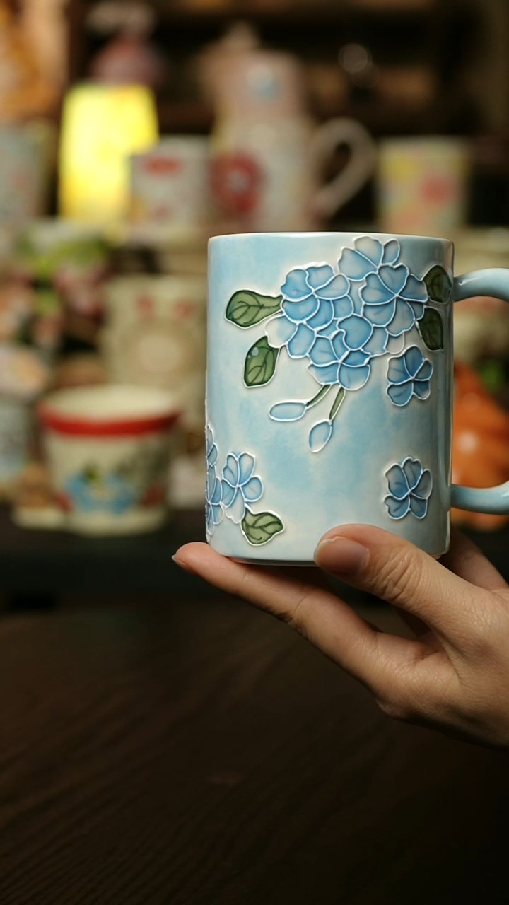 【闪购商品】杯子陶瓷景德镇高温釉下彩&A651