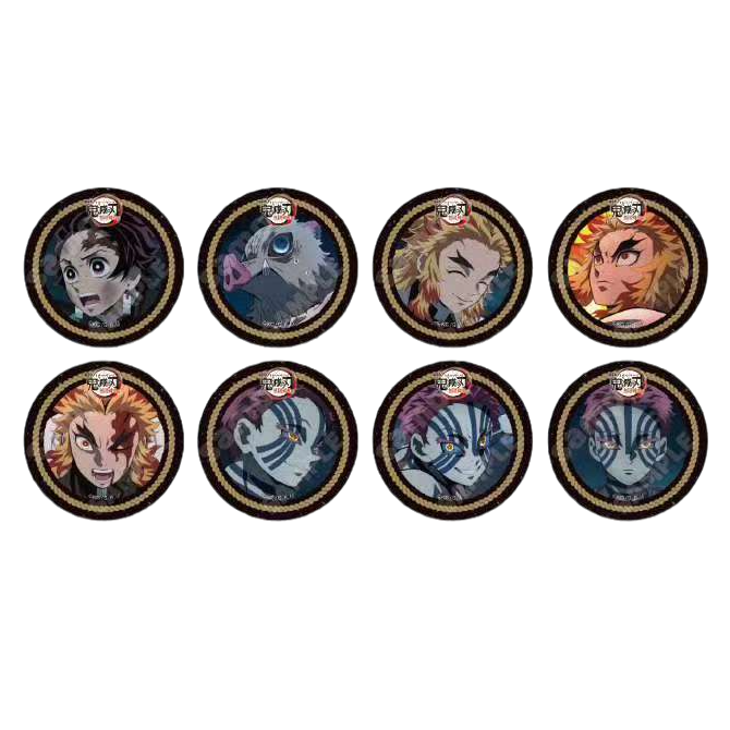 【中谷  产地中国】鬼灭之刃无限列车限定第二，四期马口铁徽章盲盒