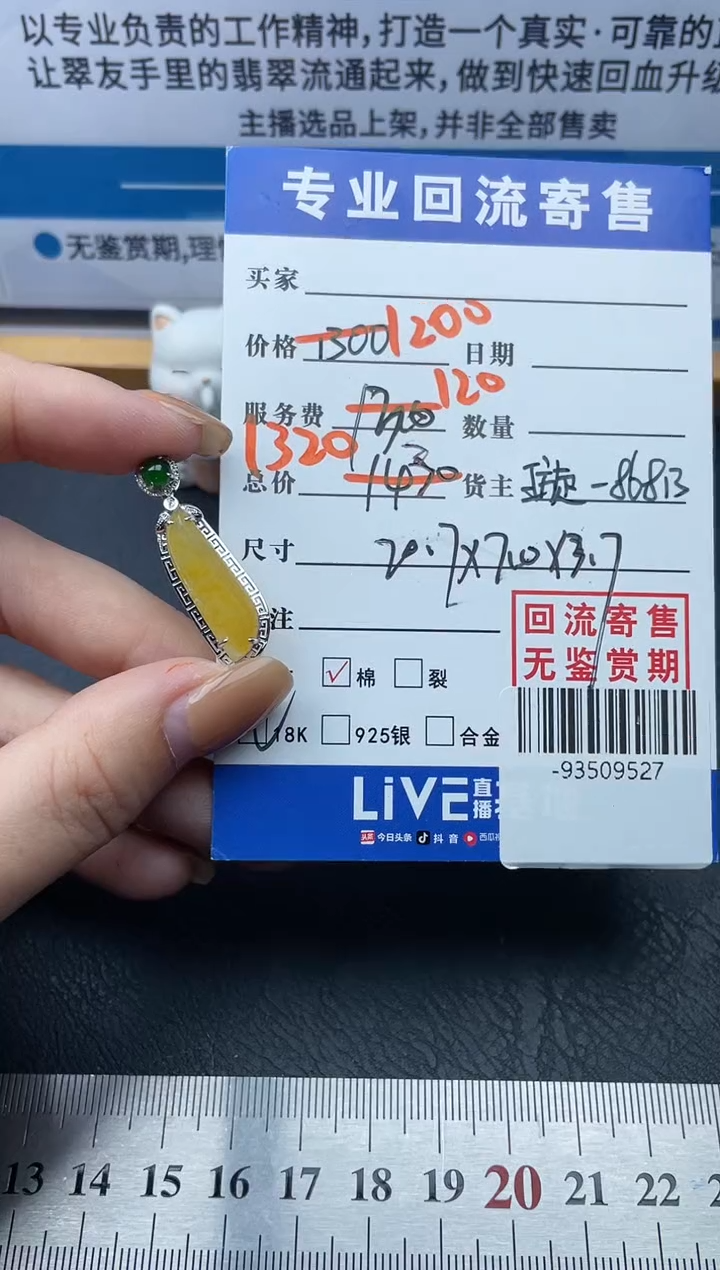 【闪购商品】翡翠颈饰18K金镶嵌多人-93509527