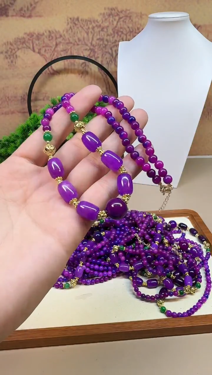 苏纪石（舒俱来）14K金镶嵌颈饰A209 