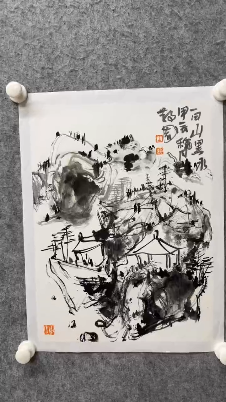 国画写意画花鸟画手绘