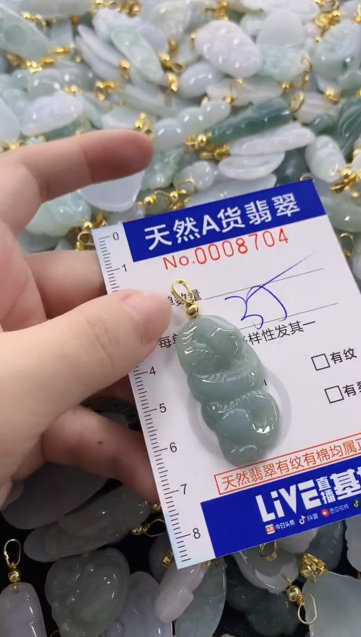 颈饰未镶嵌翡翠天然A货翡翠