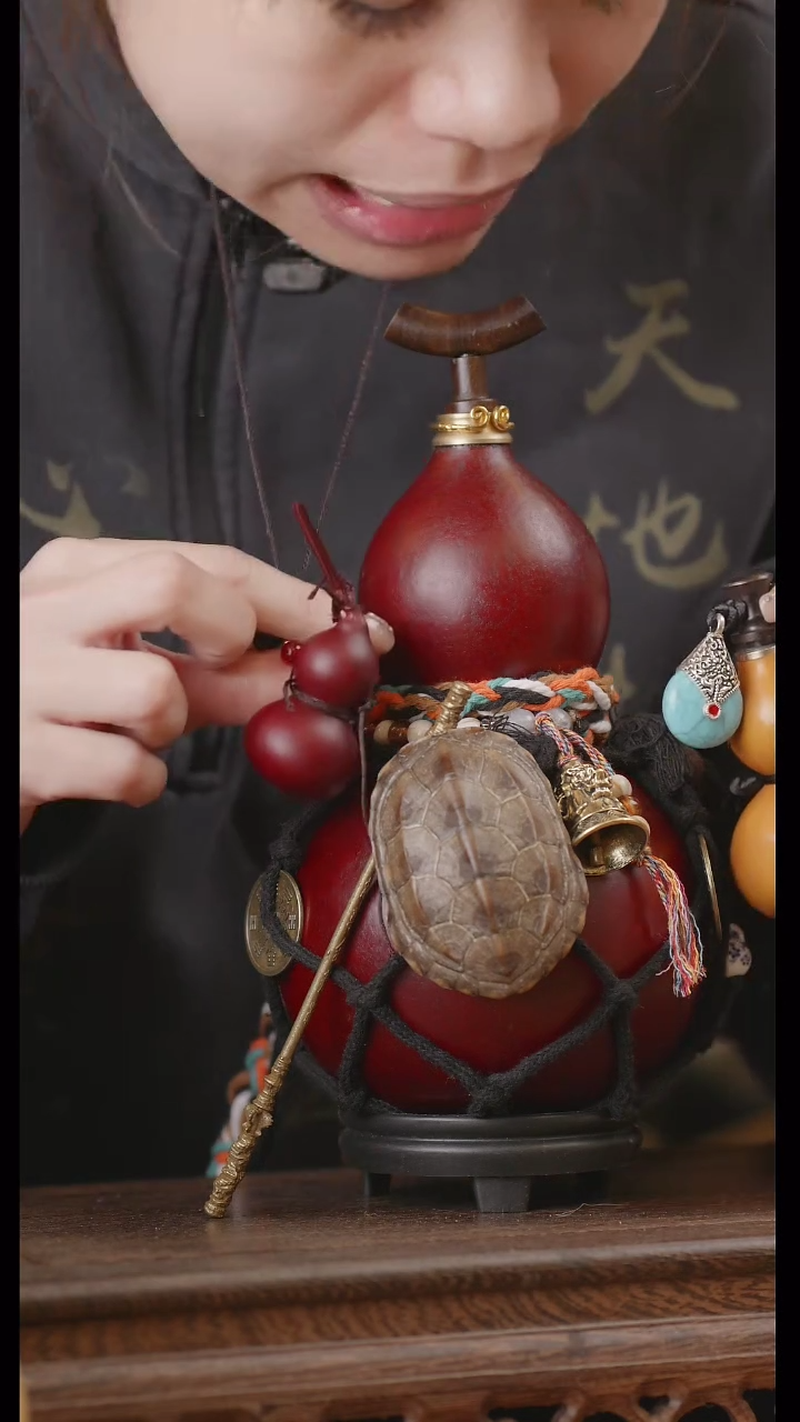 【闪购商品】229号精品天然大漆工艺防渗内胆酒葫芦~