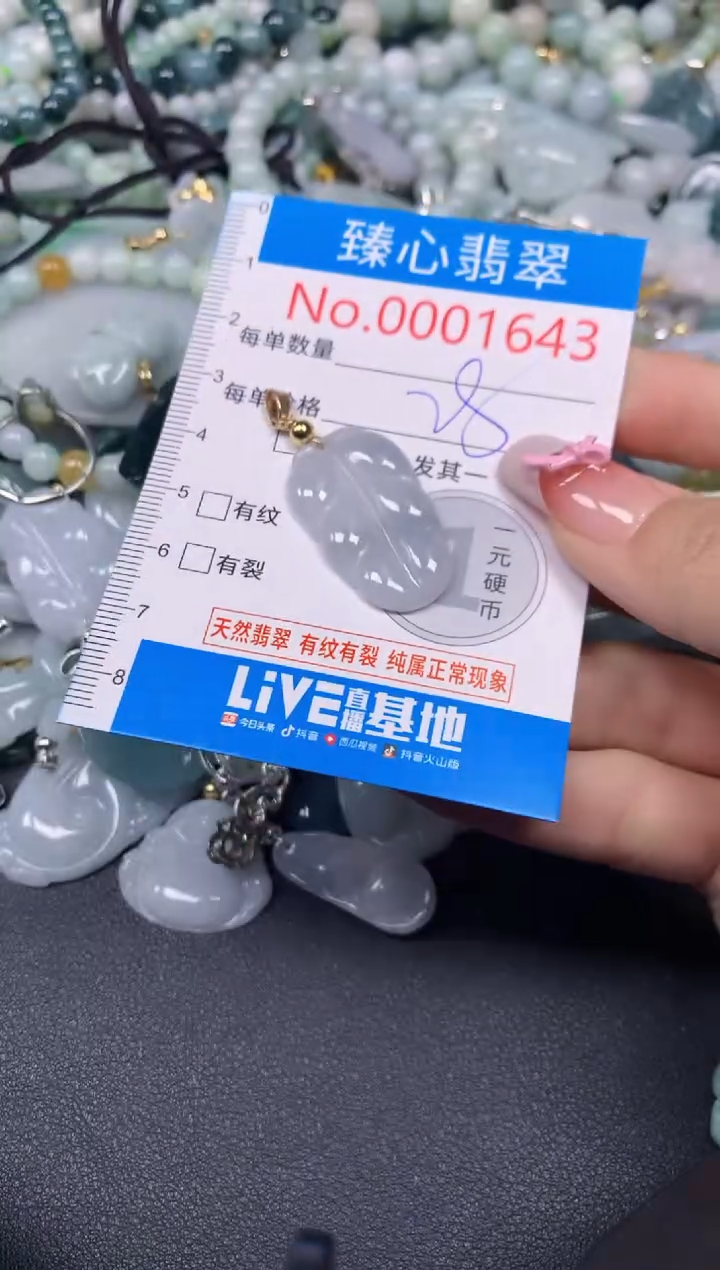 【闪购商品】翡翠颈饰未镶嵌含绳0001643