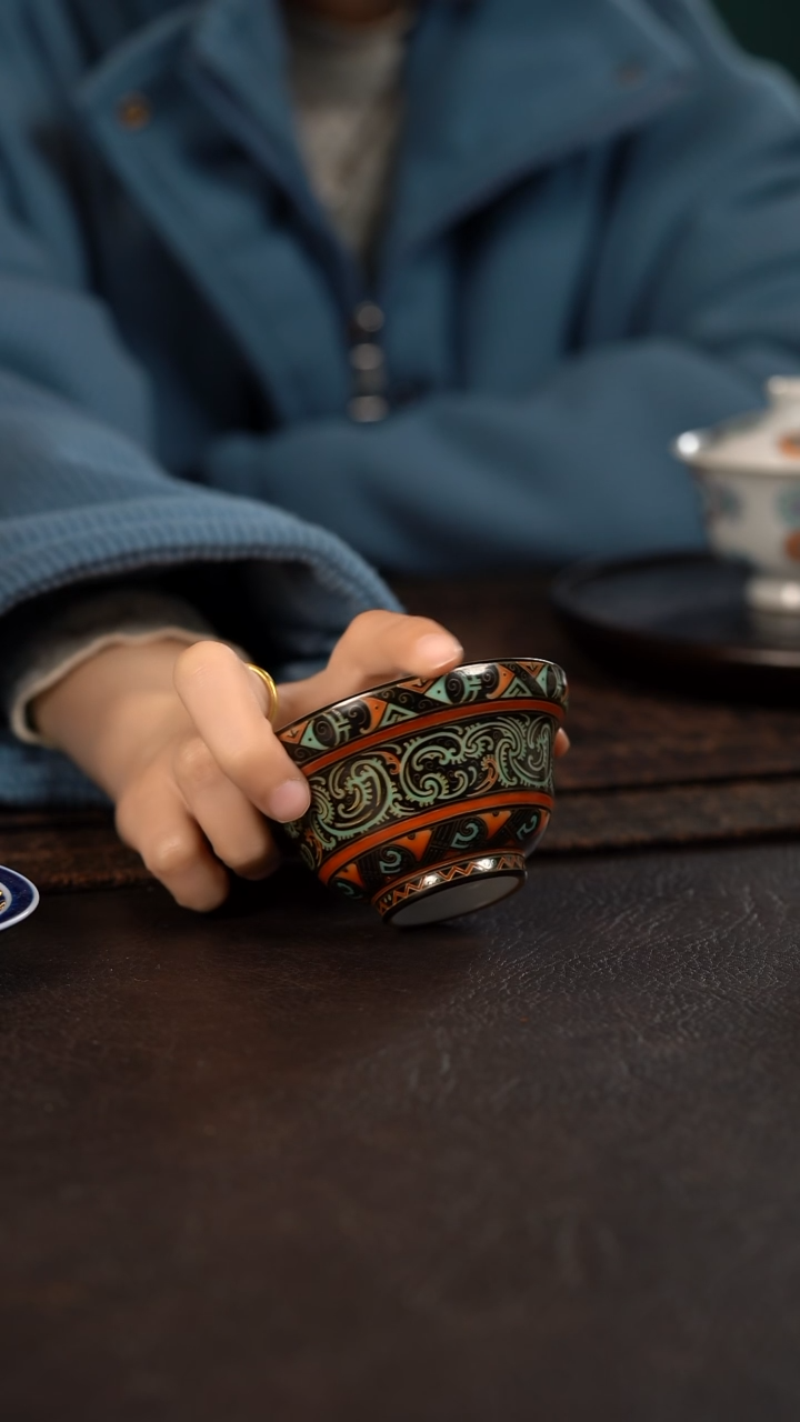 【闪购商品】杯云霞珍藏古彩汉韵流芳葫芦杯