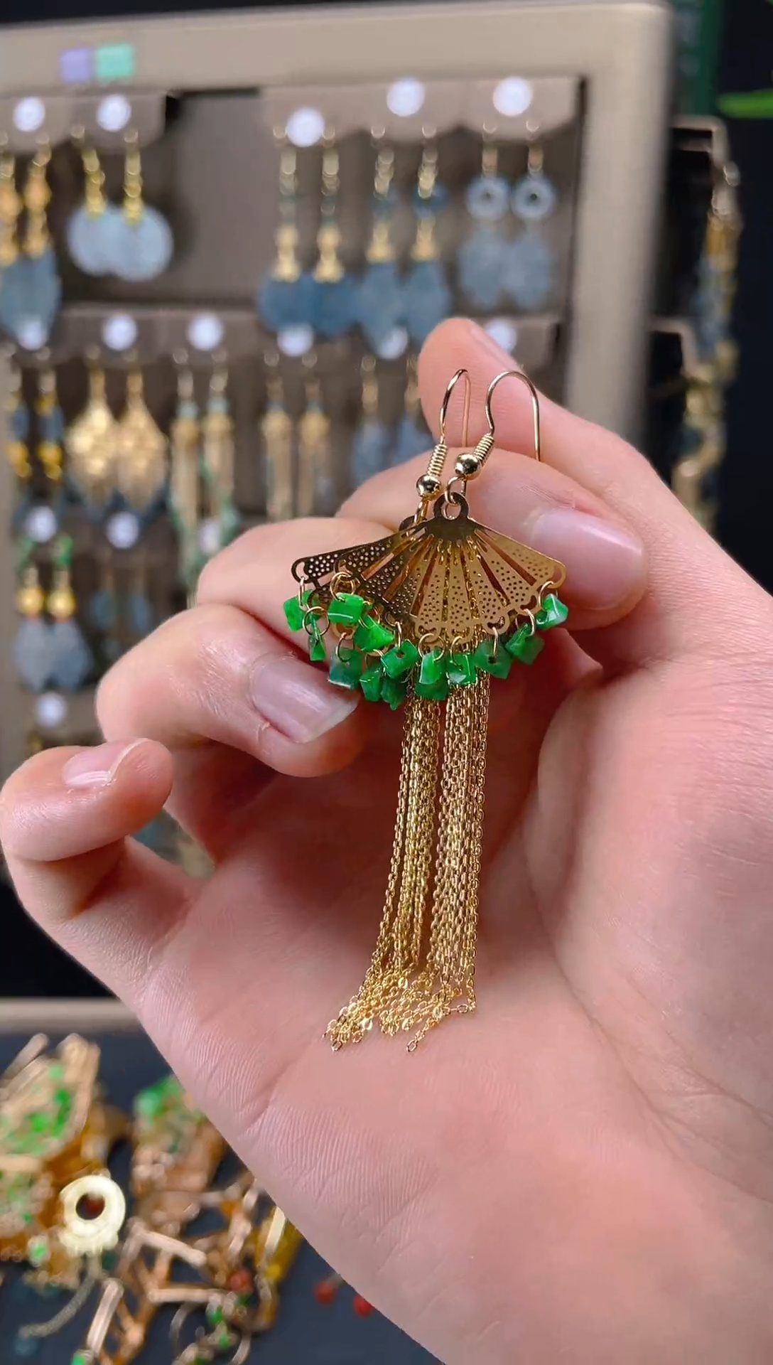 【闪购商品】翡翠耳饰合金099翡翠饰品