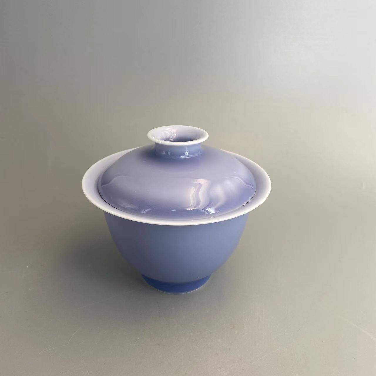 古古景德镇瓷器溯源行烟光暮山圈足大花神两才80cc  rht00017