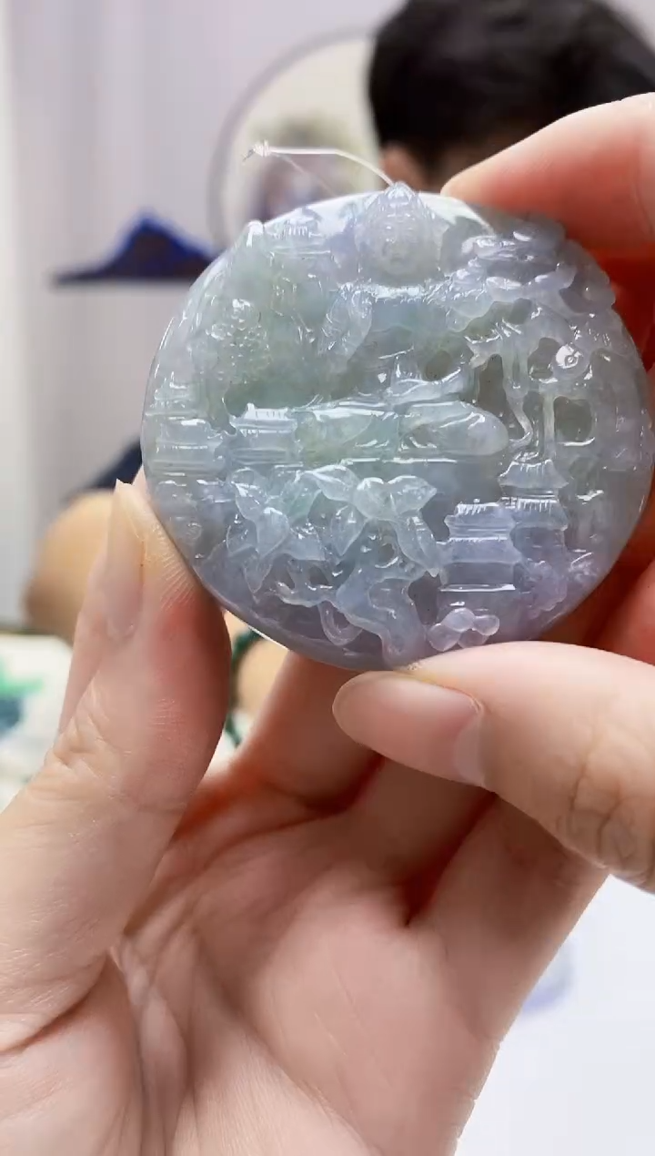定制翡翠未镶嵌4688zm-毛货挂件31观音