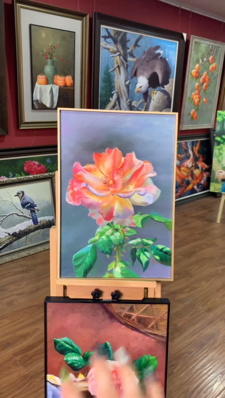 油画纯手绘油画 带装裱 