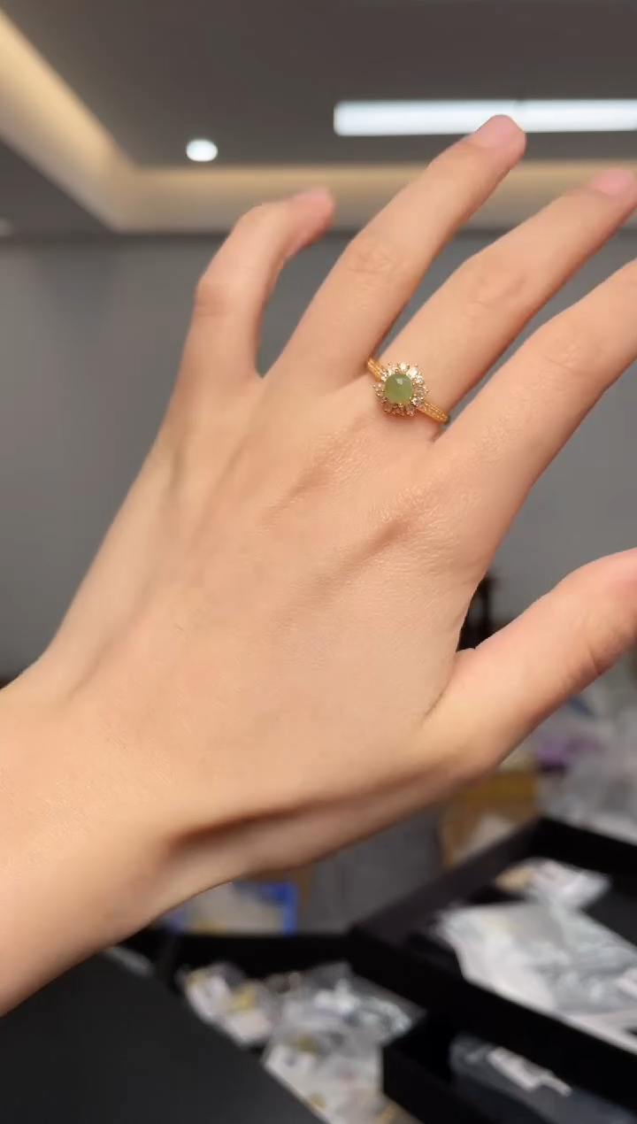 【闪购商品】和田玉·银S925镶嵌（多样性单个发货）