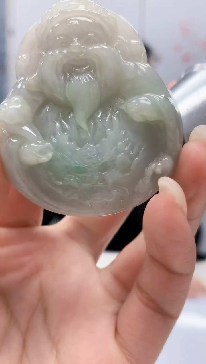 【闪购商品】定制翡翠未镶嵌4852lr-毛货挂件77