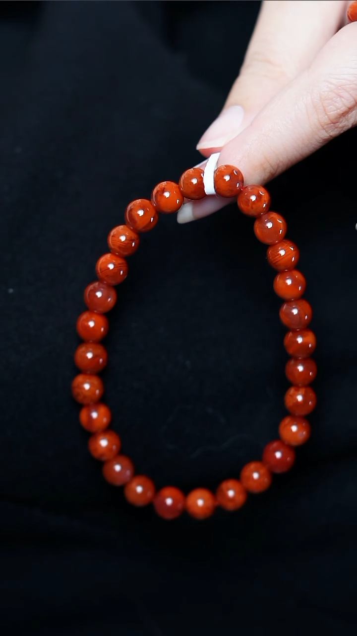 【闪购商品】南红玛瑙手串未镶嵌火焰@@SCHY单-7m手工