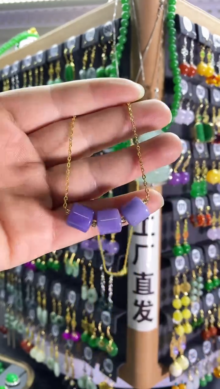 【闪购商品】翡翠耳饰银S925镶嵌048...