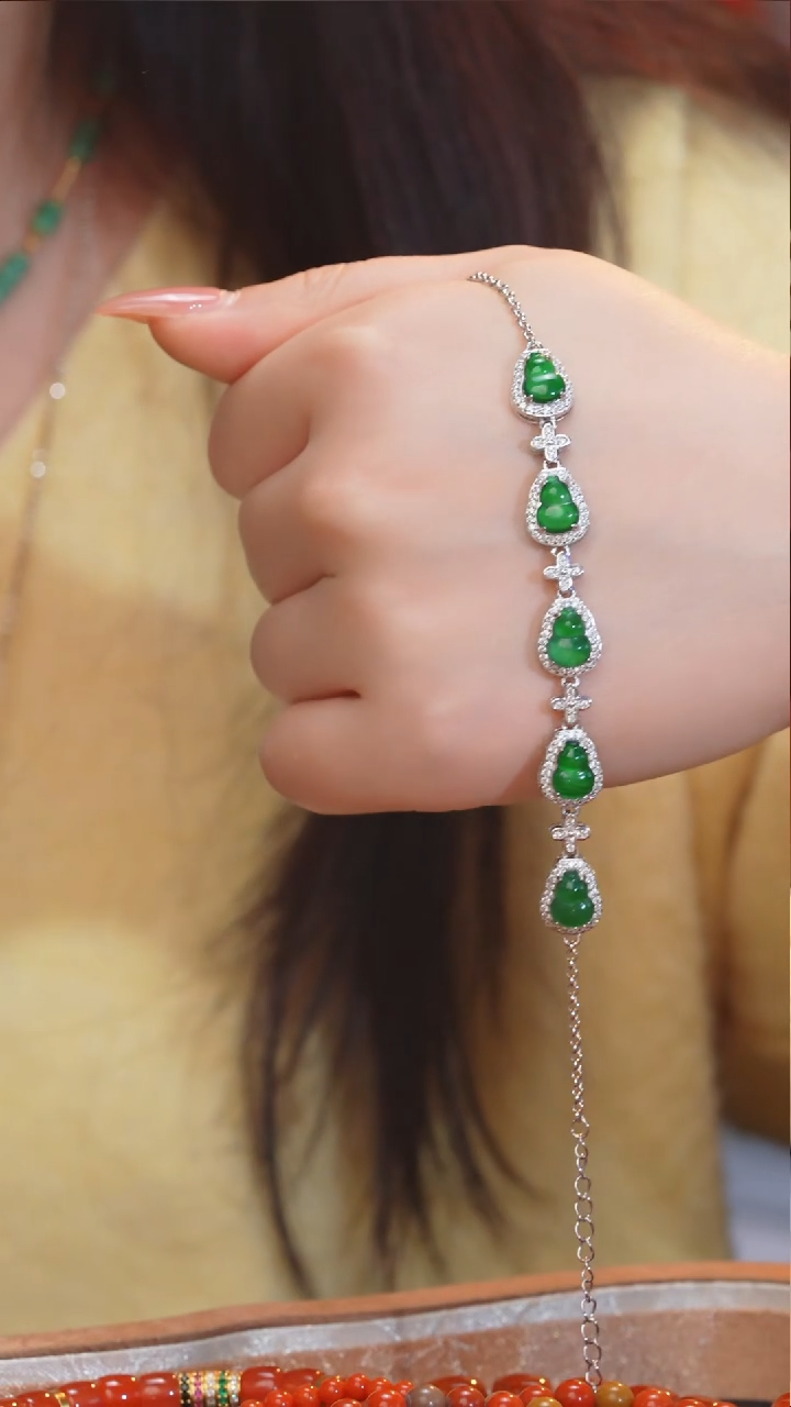 【闪购商品】翡翠手链未镶嵌多样性发@@N7379