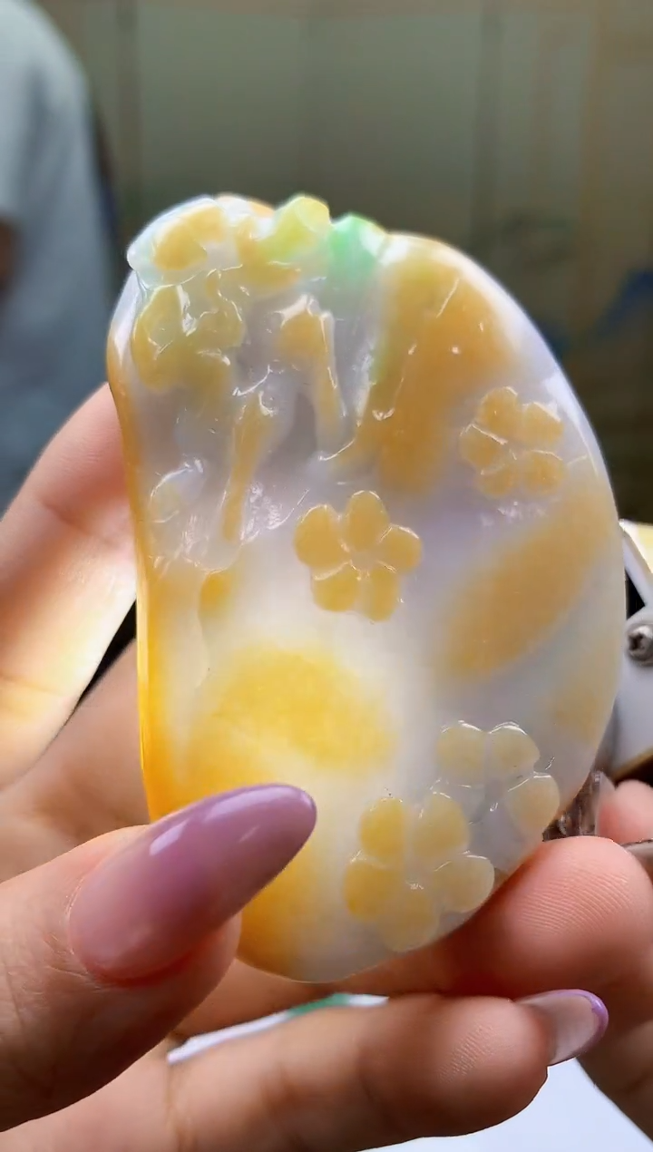 【闪购商品】定制翡翠未镶嵌4812ty-毛货挂件41