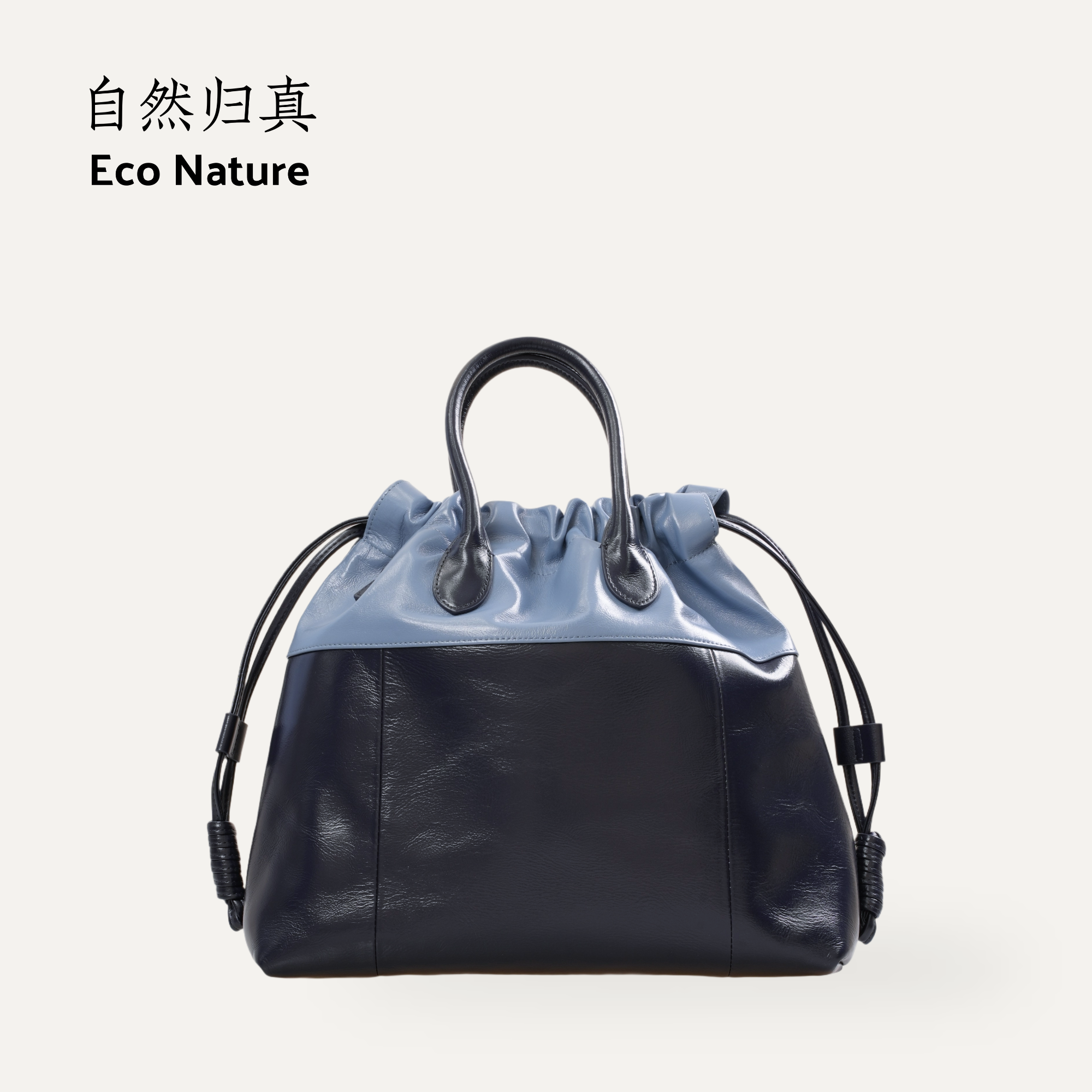 Eco头层牛皮手提包单肩包5160052