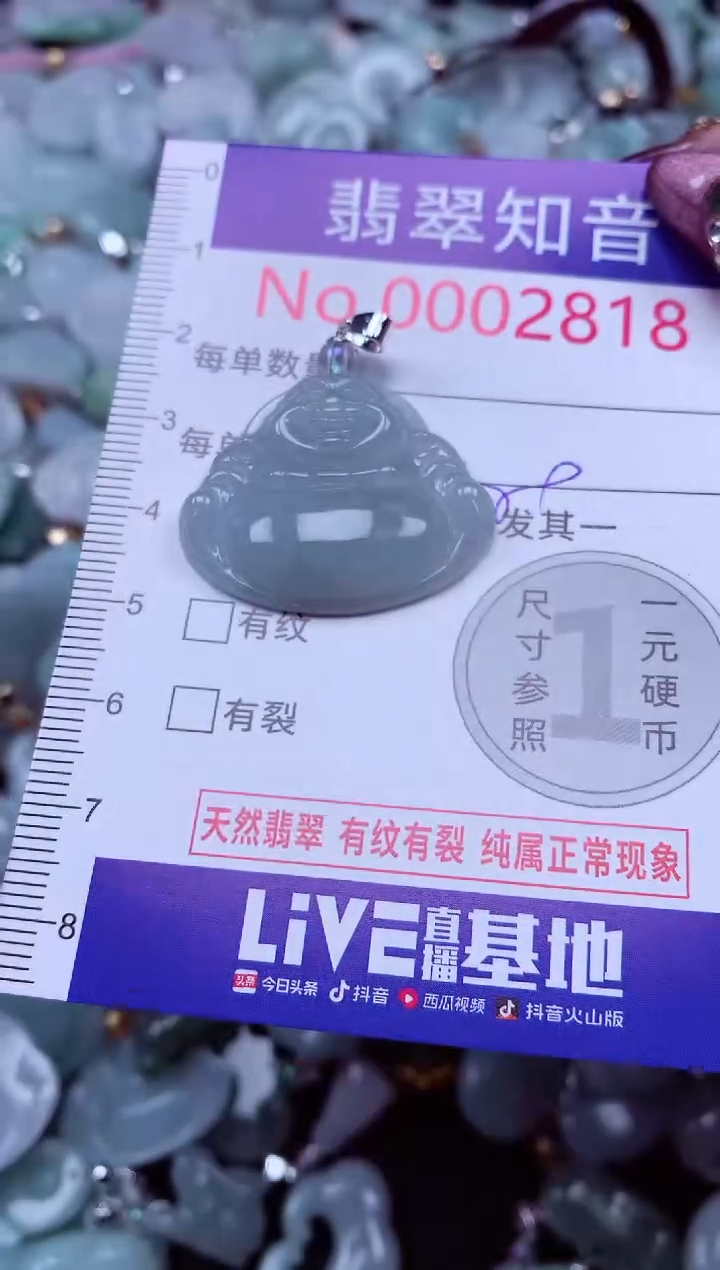 吊坠(不含链)未镶嵌翡翠2818