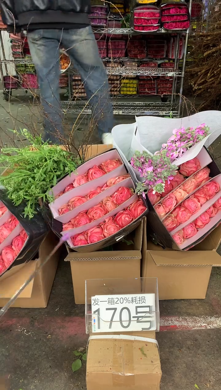 170号♥中通含20%耗损发一箱鲜花