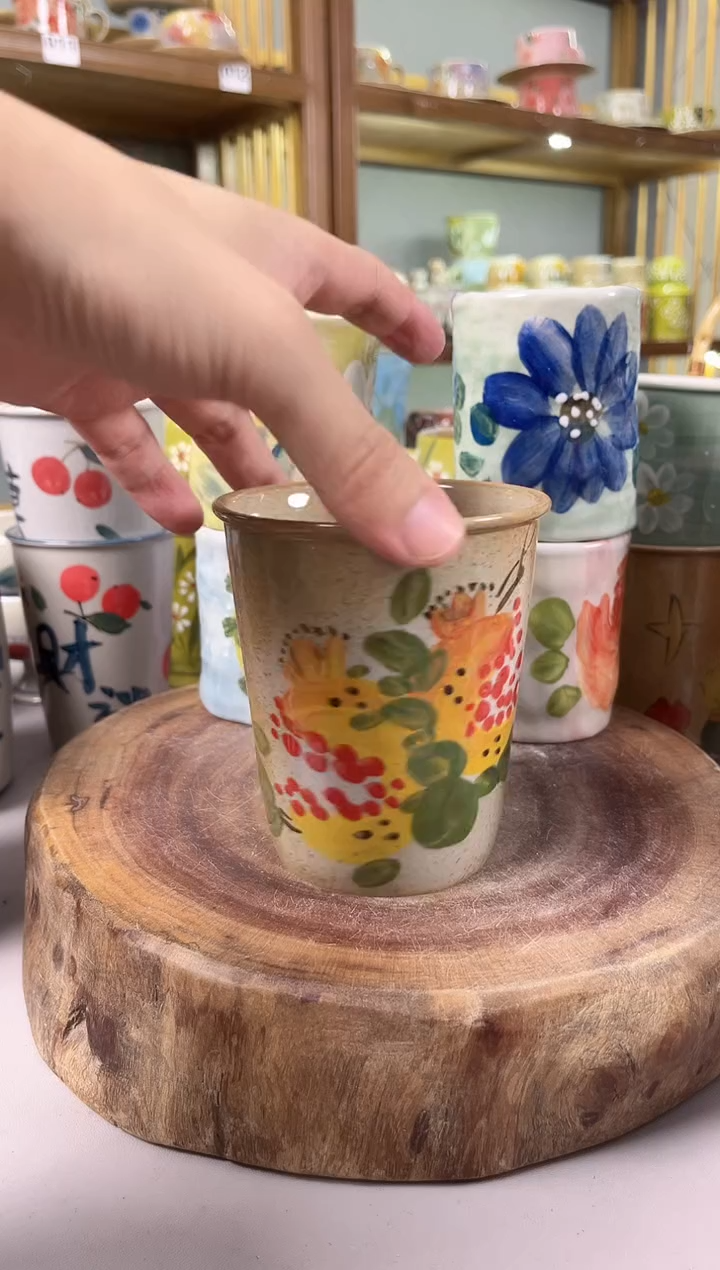 瓷片手绘高温釉下彩陶瓷