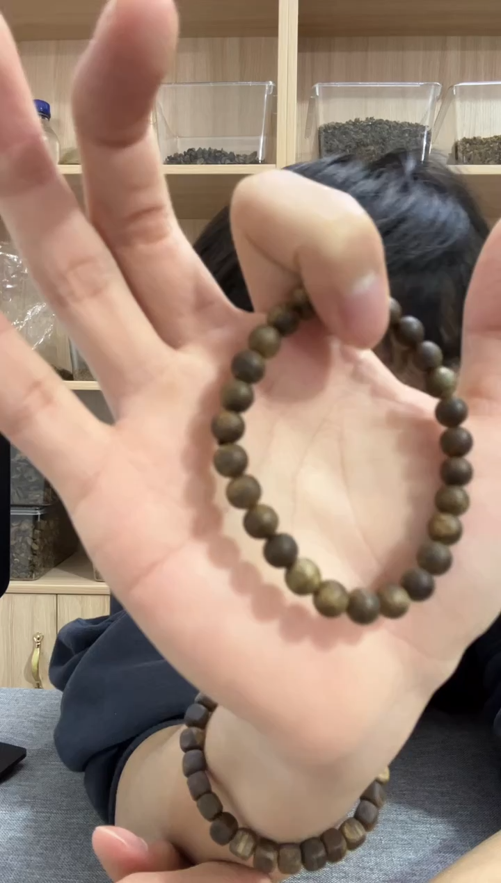 【闪购商品】沉香手串07圆珠单圈3克+ 多样性发其一