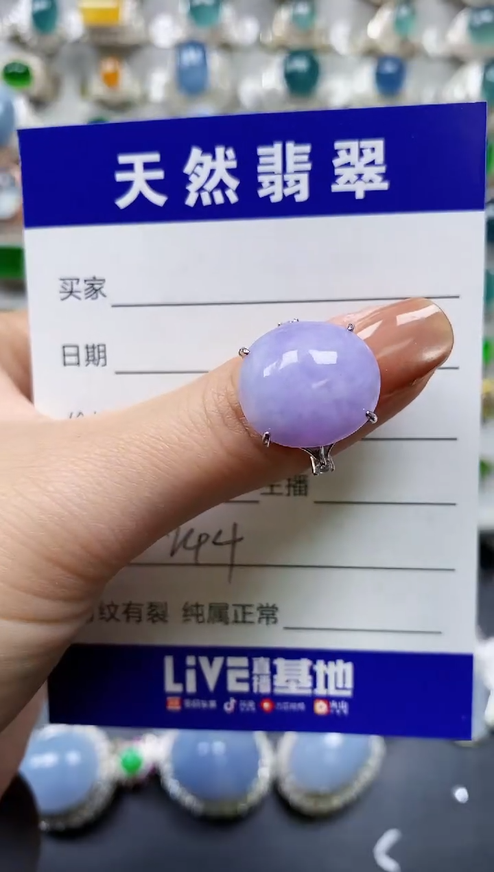 【闪购商品】翡翠戒指银S925镶嵌0244