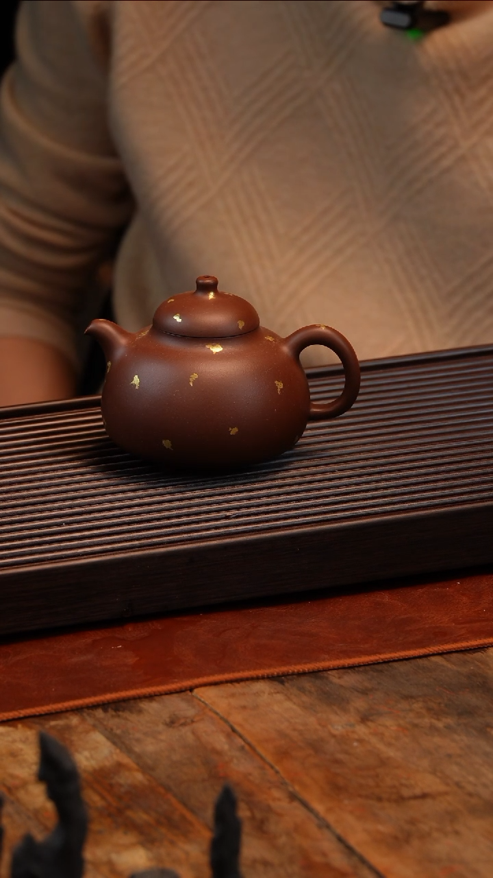 【闪购商品】紫砂茶壶洒金乳鼎壶