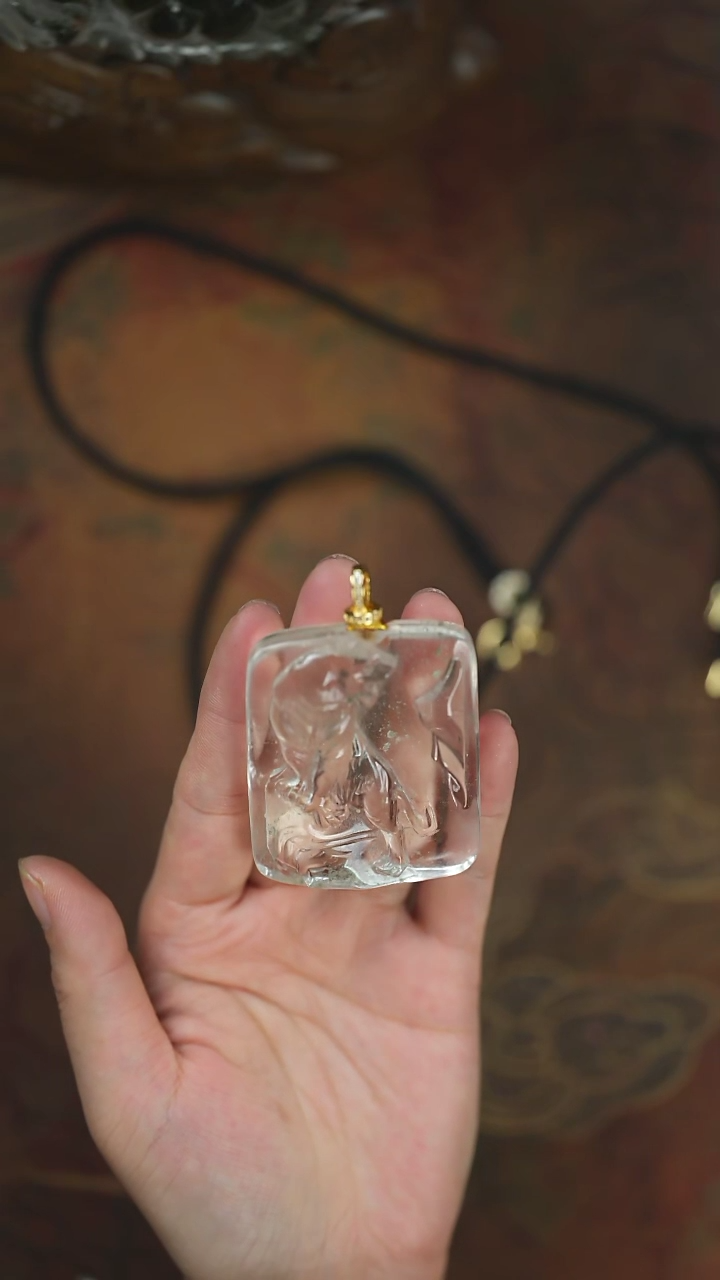【闪购商品】水晶项链未镶嵌幽灵水晶老虎